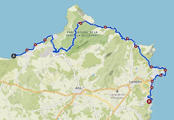 Mallorca Umrundung marathon Etappe 7