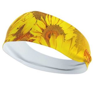 Stirnband Sonnenblumen für Damen von Otso für den Sport und fürs Laufen